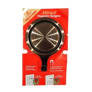Attract Magnetic Hangers Oil Rubbed Bronze‎ Wreath Door Window Metal Single Pane